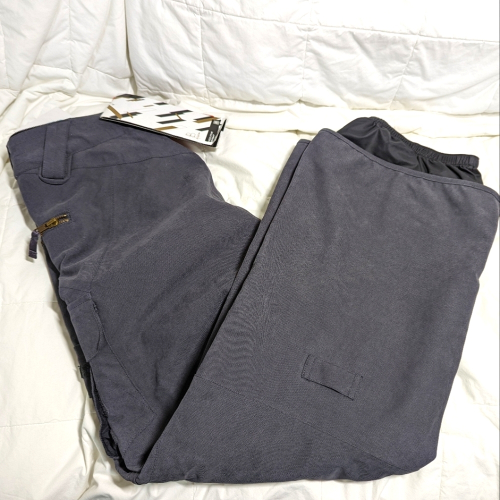 BRAND NEW Burton snow pants Dry Ride xs adjustable pockets gray grey woman's xs